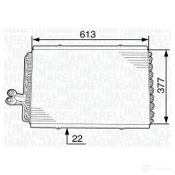 Радиатор кондиционера MAGNETI MARELLI Renault Espace 350203708000 BC708 350 20 370 800 0