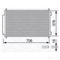 Радиатор кондиционера MAGNETI MARELLI BC 659 350203659000 1026706 5N7PA1