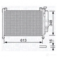 Радиатор кондиционера MAGNETI MARELLI 350203666000 BC66 6 D39YG Mazda 2 (DE) 3 Хэтчбек 1.3 86 л.с. 2007 – 2015