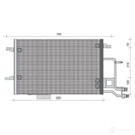 Радиатор кондиционера MAGNETI MARELLI Audi A6 (C5) 2 Универсал 2.5 Tdi 180 л.с. 2000 – 2005 350203493000 BC 493 HX8MCJ