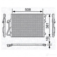 Радиатор кондиционера MAGNETI MARELLI B C658 350203658000 04KJP8 1026705