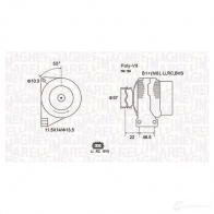 Ручка двери MAGNETI MARELLI PXQZ 6QA Fiat Panda (312, 519) 3 Хэтчбек 1.3 D Multijet 4x4 75 л.с. 2012 – 2024 350105034600