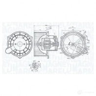 Моторчик вентилятора печки MAGNETI MARELLI Hyundai Getz (TB) 1 Хэтчбек 1.5 CRDi 88 л.с. 2005 – 2009 TSZ SX0 069412367010