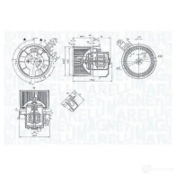 Моторчик вентилятора печки MAGNETI MARELLI 069412247010 M UOZV Renault Clio (BH) 4 Хэтчбек 1.2 16V 73 л.с. 2012 – наст. время