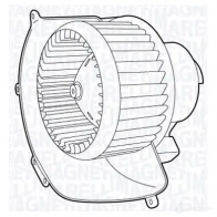 Моторчик вентилятора печки MAGNETI MARELLI Opel Astra (G) 2 Универсал 2.2 DTI (F35) 125 л.с. 2002 – 2004 069422466010 M TC466AX Z0XO3R