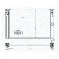 Радиатор охлаждения двигателя MAGNETI MARELLI 350213178600 1438037511 F2 CEG07