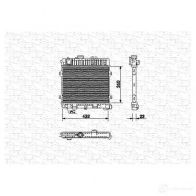 Радиатор охлаждения двигателя MAGNETI MARELLI BS57D BM4 36 350213436000 1027413
