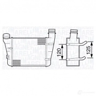 Радиатор охлаждения двигателя MAGNETI MARELLI 1026839 IWUAL8N BM103 3 350213103300