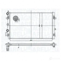 Радиатор охлаждения двигателя MAGNETI MARELLI 1438036990 5Z W83 350213167900