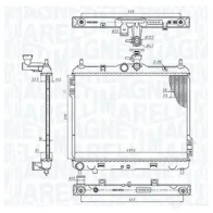 Радиатор охлаждения двигателя MAGNETI MARELLI T4 A4RLT 350213192200 1438037175