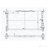 Радиатор охлаждения двигателя MAGNETI MARELLI 350213181200 1438037375 W SGS4S8