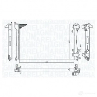 Радиатор охлаждения двигателя MAGNETI MARELLI Peugeot 406 1 (8B, E, C) 1995 – 2005 350213171300 E 6QJ9