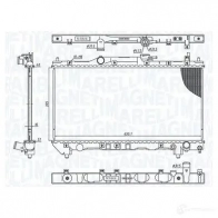 Радиатор охлаждения двигателя MAGNETI MARELLI 350213201100 1437552402 B889L OQ