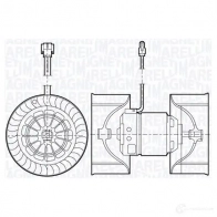 Радиатор охлаждения двигателя MAGNETI MARELLI W8U88 BM1 95 350213195000 Fiat