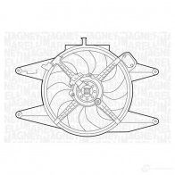 Радиатор охлаждения двигателя MAGNETI MARELLI Renault Laguna (B56) 1 Хэтчбек 2.2 dT (B569) 113 л.с. 1996 – 2001 03RNK 350213113300 B M1133