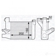 Радиатор охлаждения двигателя MAGNETI MARELLI 350213104800 HMATHM 1026855 BM 1048