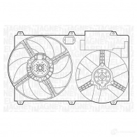 Радиатор охлаждения двигателя MAGNETI MARELLI 350213123400 G82R9LU 1027005 B M1234