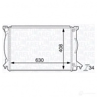 Радиатор охлаждения двигателя MAGNETI MARELLI 350213143900 350 21 314 390 0 Audi A4 (B7) 3 Седан 2.5 Tdi 163 л.с. 2004 – 2006 BM1439