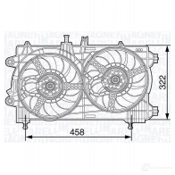 Радиатор охлаждения двигателя MAGNETI MARELLI 350213137400 CXF1F BM 1374 1027137