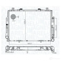 Радиатор охлаждения двигателя MAGNETI MARELLI 350213174700 JL GU9G1 1438035948