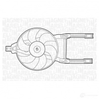 Радиатор охлаждения двигателя MAGNETI MARELLI NPVDE64 1026923 350213114400 BM114 4