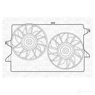 Радиатор охлаждения двигателя MAGNETI MARELLI BM1 308 Opel Omega WMH37 350213130800