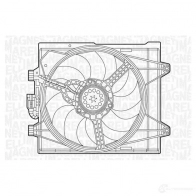 Радиатор охлаждения двигателя MAGNETI MARELLI Mazda 2 (DE) 3 2007 – 2014 B M1343 9UWK8Z 350213134300