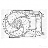Радиатор охлаждения двигателя MAGNETI MARELLI B M1206 350213120600 EA5HIF4 1026984