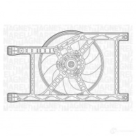 Радиатор охлаждения двигателя MAGNETI MARELLI 350213134400 N6N3S5 B M1344 Mazda 2 (DE) 3 2007 – 2014