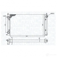 Радиатор охлаждения двигателя MAGNETI MARELLI 350213187500 II3 H1 1438035929
