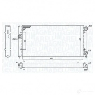 Радиатор охлаждения двигателя MAGNETI MARELLI Volkswagen Golf 3 (1H1) Хэтчбек 2.0 GL 107 л.с. 1995 – 1997 350213185300 N 605C