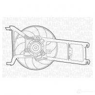 Радиатор охлаждения двигателя MAGNETI MARELLI 1027055 350213128500 BM1285 350 21 312 850 0