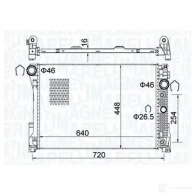 Радиатор охлаждения двигателя MAGNETI MARELLI 1437551879 0063 L5 350213163300