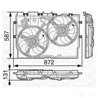 Радиатор охлаждения двигателя MAGNETI MARELLI 1027215 0SWEX BM1 55 350213155000
