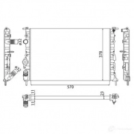 Радиатор охлаждения двигателя MAGNETI MARELLI 9LUAJIU 350213263003 1027313 BMQ2 63