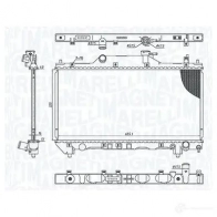Радиатор охлаждения двигателя MAGNETI MARELLI 1438035923 SWA BUOS 350213186200