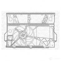 Радиатор охлаждения двигателя MAGNETI MARELLI BM13 26 350213132600 G6A2U34 1027095