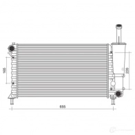 Радиатор охлаждения двигателя MAGNETI MARELLI Fiat Punto (188) 2 Хэтчбек 1.2 16V 80 (1833, 235, 253, 255, 333, 353, 639 80 л.с. 1999 – 2006 350213892000 BM89 2 HA0JMX