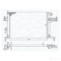 Радиатор охлаждения двигателя MAGNETI MARELLI C VKZ0 1437551882 350213191600