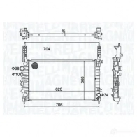 Радиатор охлаждения двигателя MAGNETI MARELLI 1437552262 AJ 3H9 350213162900