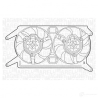 Радиатор охлаждения двигателя MAGNETI MARELLI 350213118000 BM11 8 XWYFG 1026959
