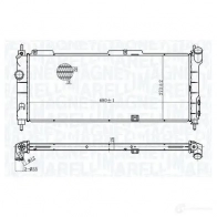 Радиатор охлаждения двигателя MAGNETI MARELLI WDK 6H5V Opel Corsa (B) 2 Хэтчбек 350213175300