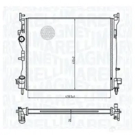 Радиатор охлаждения двигателя MAGNETI MARELLI P 8TO7J 350213179300 1438036588