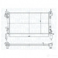 Радиатор охлаждения двигателя MAGNETI MARELLI 1438036584 Q1V EMC 350213172600