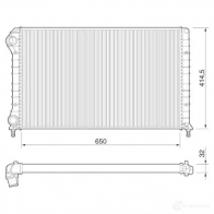 Радиатор охлаждения двигателя MAGNETI MARELLI 350213178000 35021317 8000 1027240 BM178