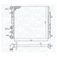 Радиатор охлаждения двигателя MAGNETI MARELLI 1437552311 350213184600 BM ORZ