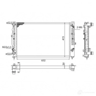 Радиатор охлаждения двигателя MAGNETI MARELLI 42G7J BMQ7 39 350213739003 1027626 - Изображение 6