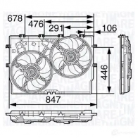 Радиатор охлаждения двигателя MAGNETI MARELLI 350213150000 BM15 0 Fiat Marea HMIUEMN