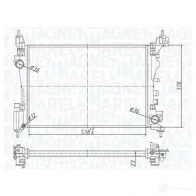 Радиатор охлаждения двигателя MAGNETI MARELLI 1438037569 350213181700 JGIW 7