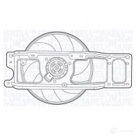 Вентилятор радиатора MAGNETI MARELLI 1018487 069422535010 MTC53 5AX G88GE